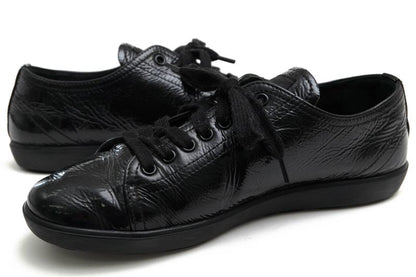 Prada Shoes Sneakers Shoes Low Cut Ladies Women Women's Enamel Patent Leather