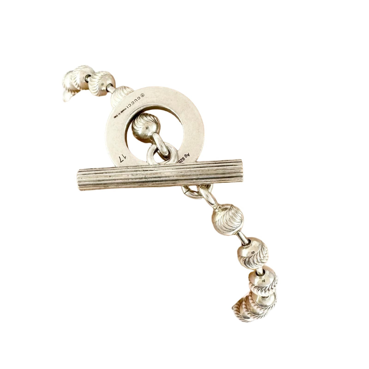 Gucci Ball Chain Silver Bracelet — view 2