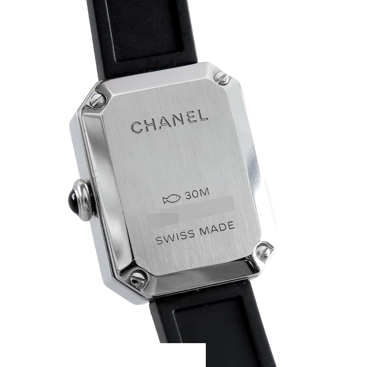 Chanel Premiere Ribbon Black SS Diamond Rubber Bezel Velvet Touch Watch — view 4