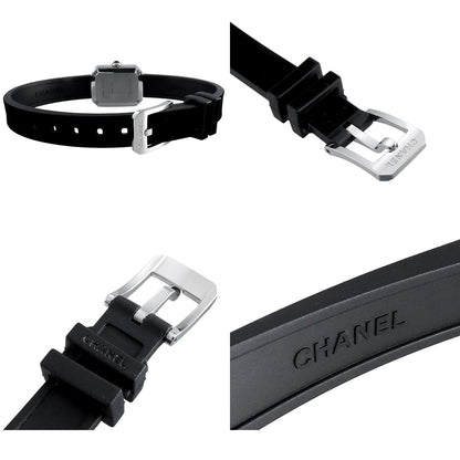 Chanel Premiere Ribbon Black SS Diamond Rubber Bezel Velvet Touch Watch — view 7