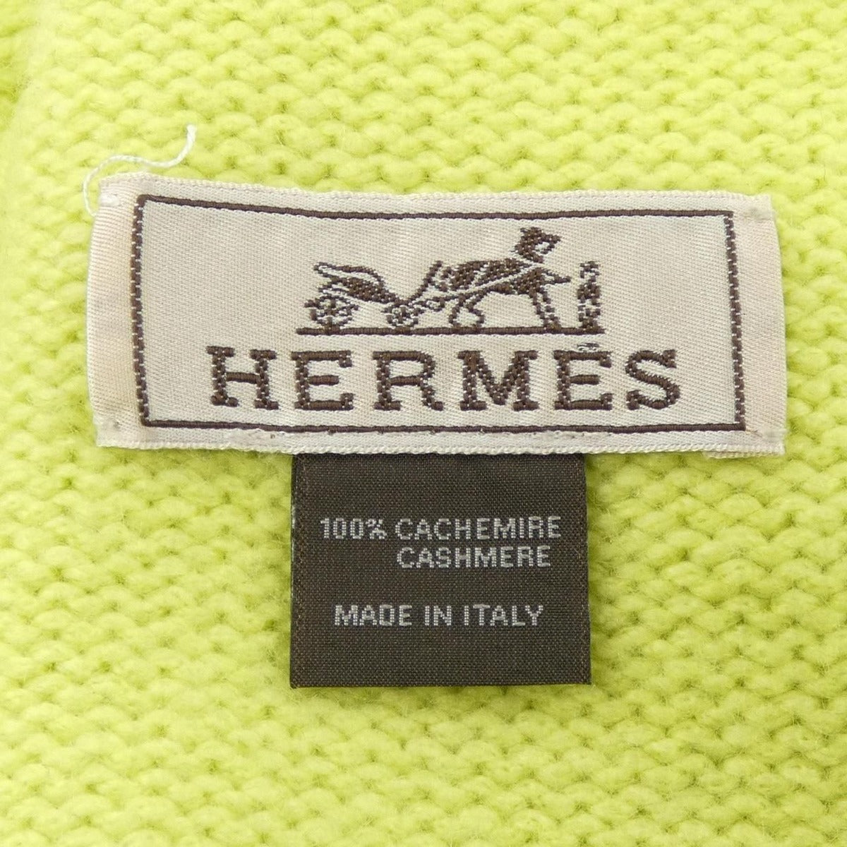 Hermes Scarf Cashmere Green — view 3