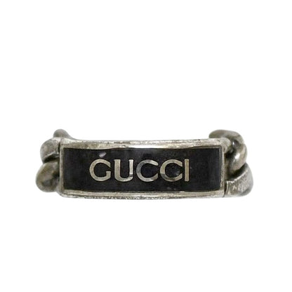 Gucci Ring Black Silver