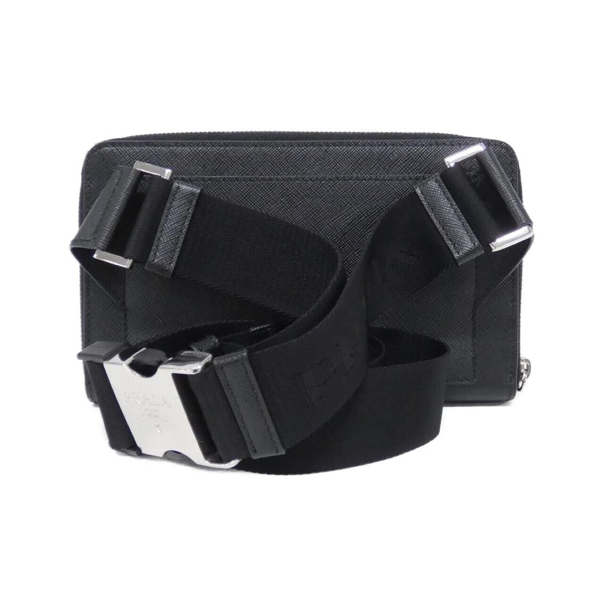 Prada Waist Bag Belt Bag Silver — view 2
