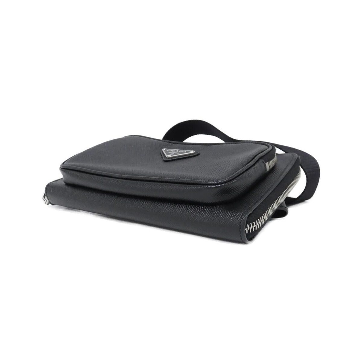 Prada Waist Bag Belt Bag Silver — view 3