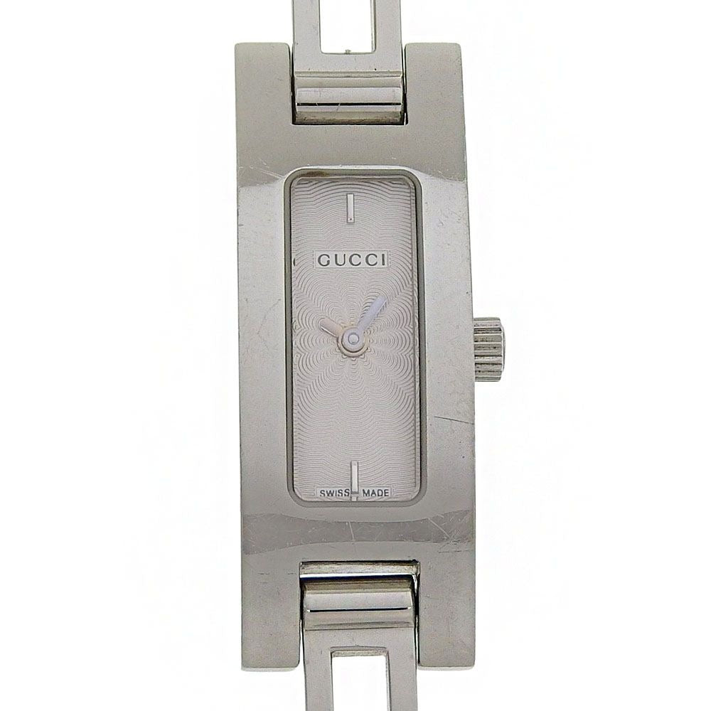 Gucci Stainless Steel Quartz Analog Display Silver Dial Watch