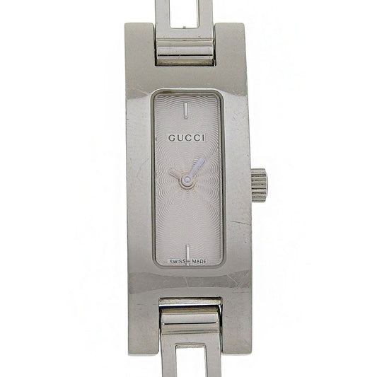 Gucci Stainless Steel Quartz Analog Display Silver Dial Watch