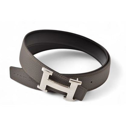 Hermes Belt Reversible Constance Size 95 H Buckle Box Calf Togo Black