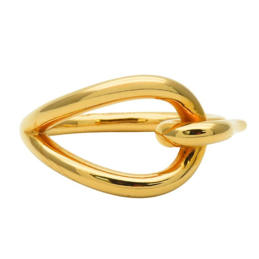 Hermes Scarf Ring Jumbo Metal Gold Plated