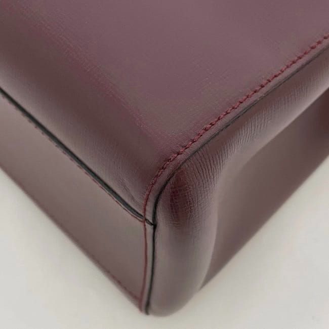 Cartier Shoulder Bag Bordeaux Must Excellent Condition Leather Preowned