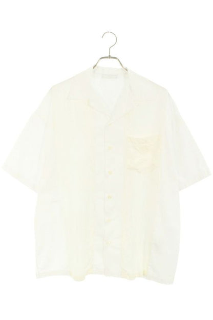 Prada Ucs418 Triangle Logo Patch Short Sleeve Shirt Men's S