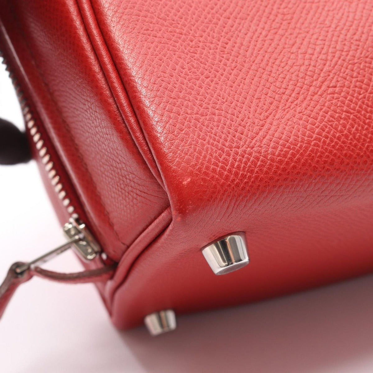 Hermes Handbag Sac Anvie 26 Rouge Garance Leather — view 11