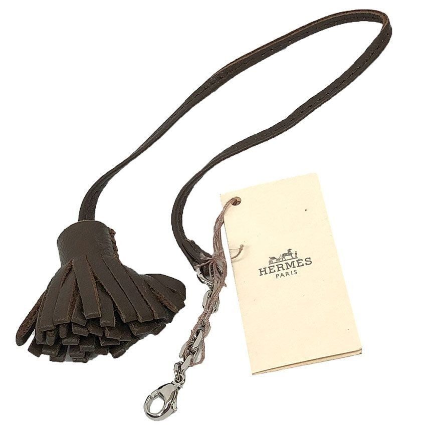 Hermes Carmenchita Pom Brown Bookmark Bookmarker New