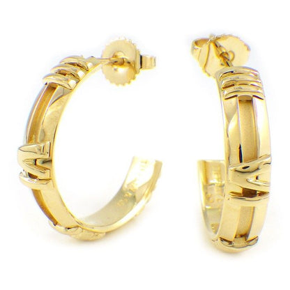 Tiffany & Co Earrings Atlas Hoop 18K Yellow Gold