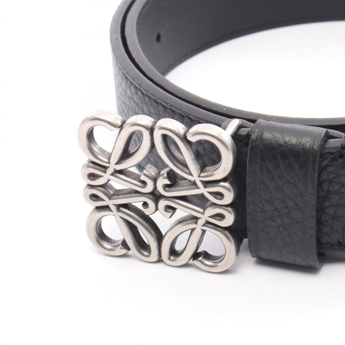 Loewe Belt Anagram Chunky Black Leather — view 2
