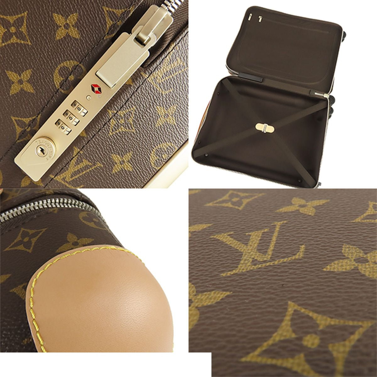 Louis Vuitton Suitcase Horizon 50 Brown Monogram Canvas Travel Bag — view 6