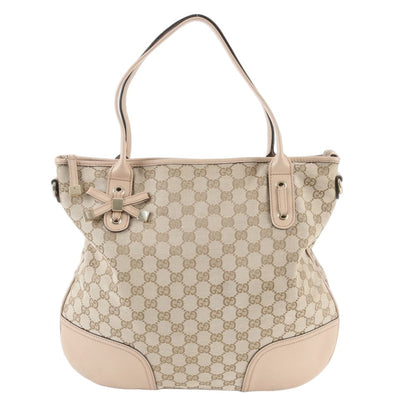 Gucci GG Canvas Prince Leather Tote Shoulder