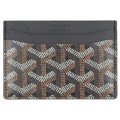 Goyard Saint-sulpice Herringbone Leather Card Case For Men