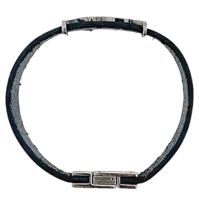 Saint Laurent Bracelet Black Cassandra Excellent Condition Leather Preowned