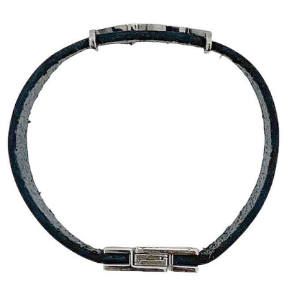 Saint Laurent Bracelet Black Cassandra Excellent Condition Leather Preowned