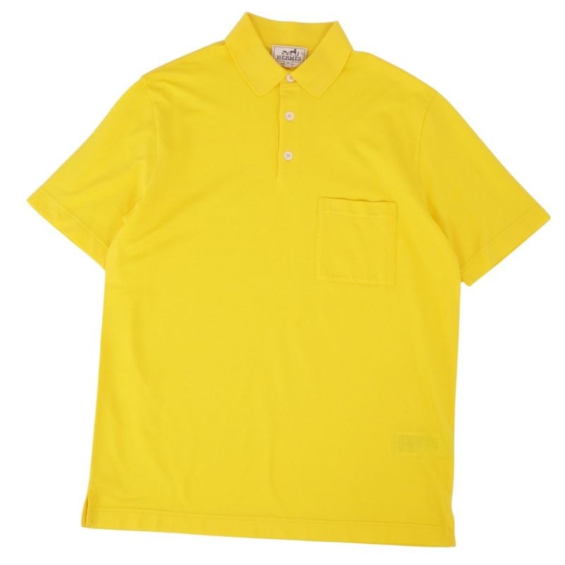 Hermes 23 SS Polo Shirt H Logo Embroidery Deer Cotton