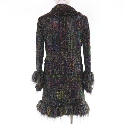 Chanel Mohair Wool Coco Button Poudre Jacket Skirt Set — view 3