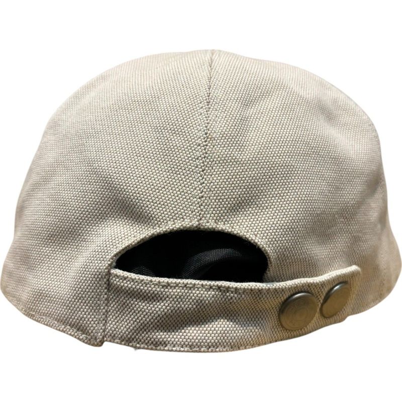 Hermes ② Nevada Cotton Canvas Cap Cotton Outer Linen Inner Unisex Beige 58