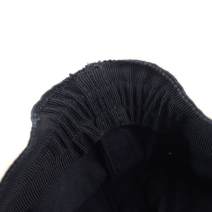 Gucci 492545 100% Cotton Logo-printed Hat With Headband Baseball Cap Black