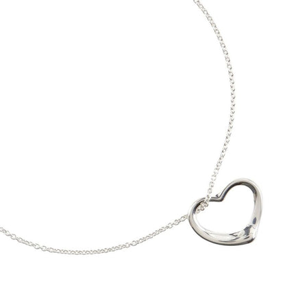 Tiffany & Co Open Heart Elsa Peretti 925 Silver Ladies 5.7g Necklace