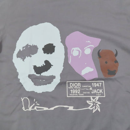 Unused 22AW DIOR X Travis Scott Travis Scott Cactus JACK Cactus JACK T-shirt