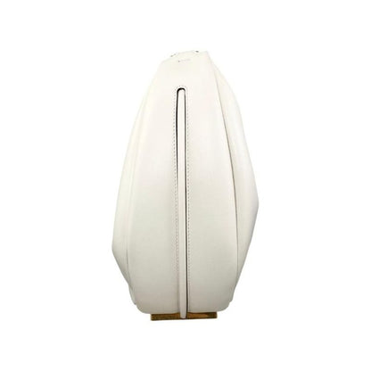 Fendi One Shoulder Bag Graffi Medium 8br799 A5dy F1hel Calf Leather White Beige