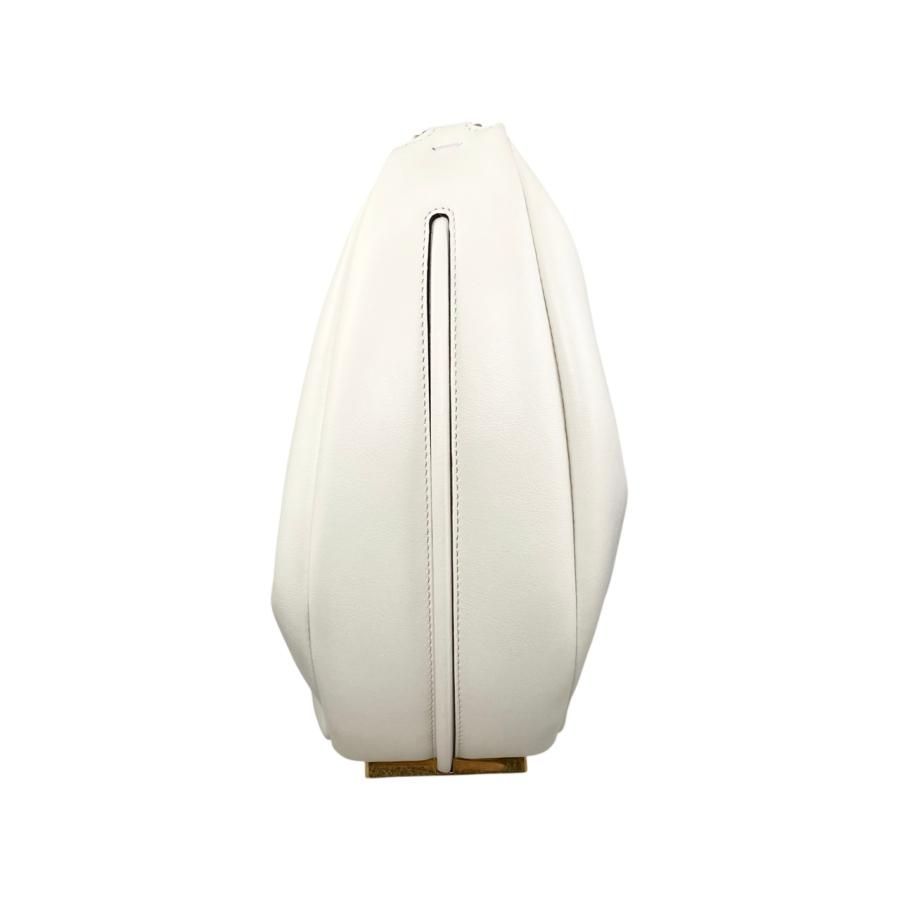 Fendi One Shoulder Bag Graffi Medium 8br799 A5DY F1hel Calf Leather White Beige