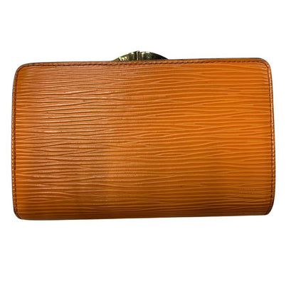 2841 Louis Vuitton Porte Monet Vieux Viennois Epi Orange Clasp M6324h Preowned