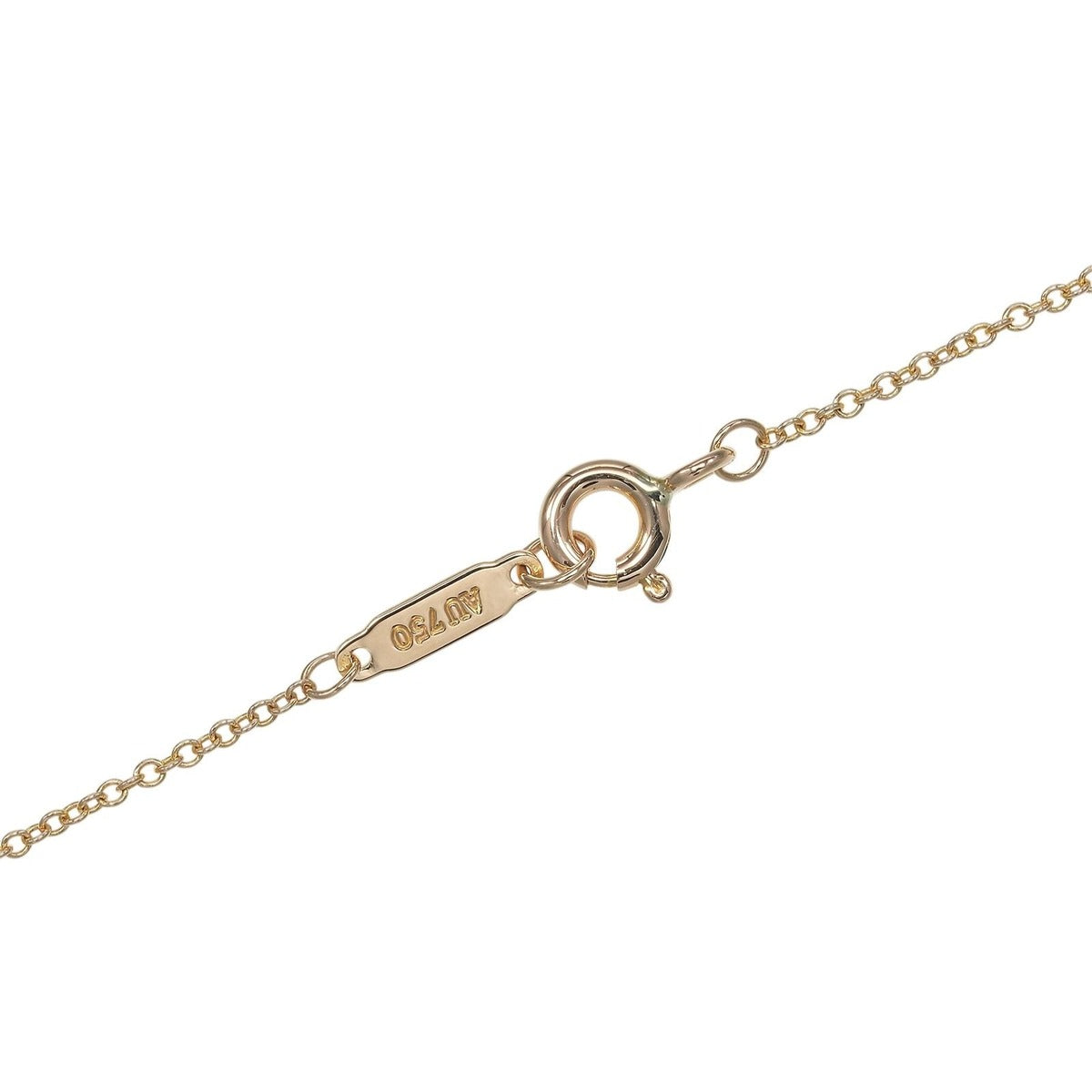 Tiffany & Co Metro Cross Mini 18k Pink Gold Diamond Necklace — view 6