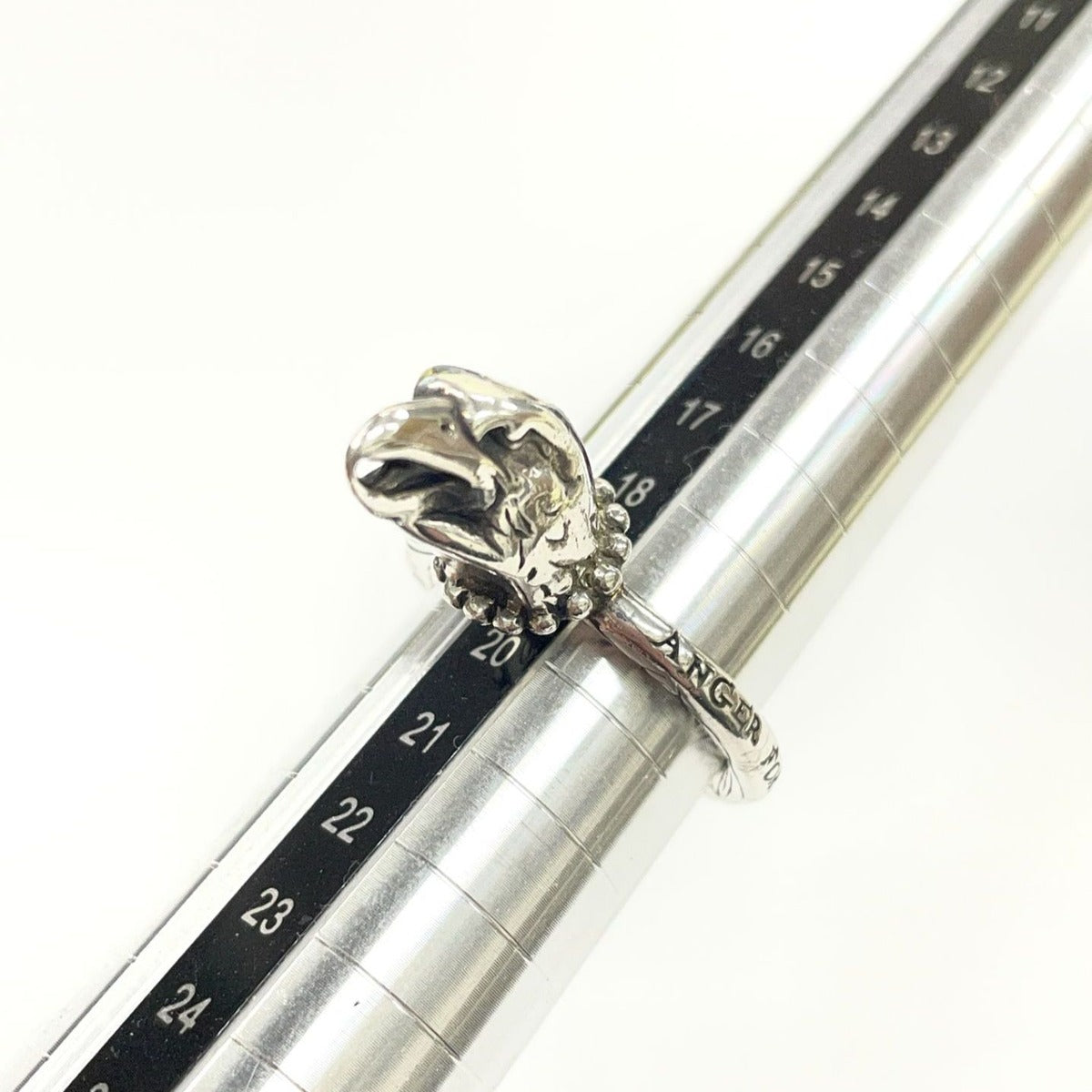 Gucci Anga Forest Eagle Head Silver Ring