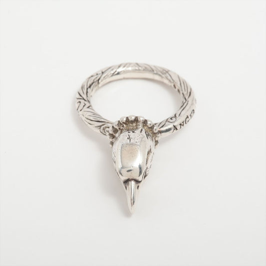 Gucci Anga Forest Eagle Head Silver Ring