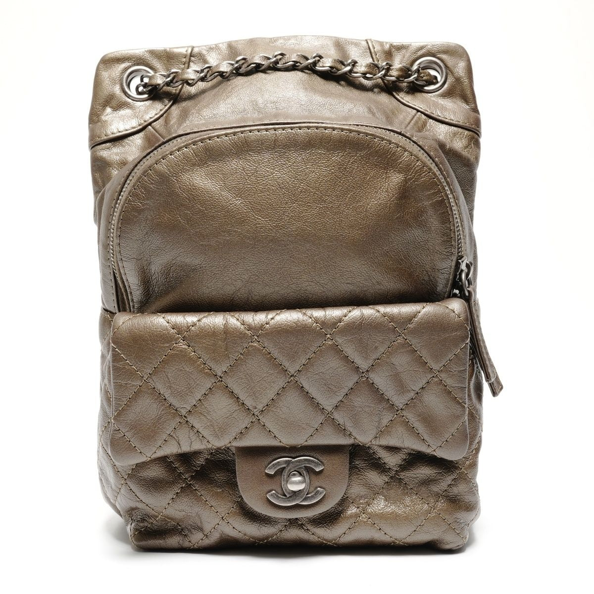 Chanel Backpack Lambskin Quilted Sac