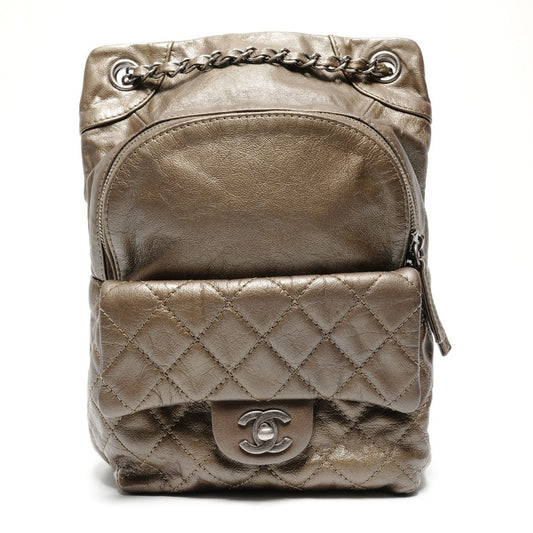 Chanel Backpack Lambskin Quilted Sac