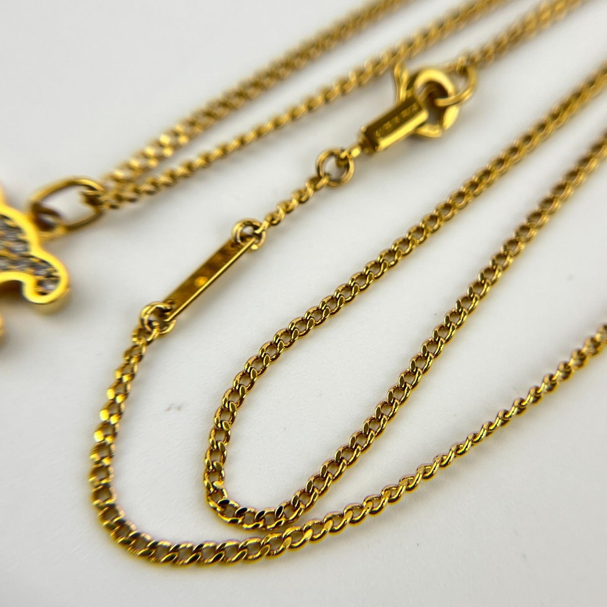 Celine Necklace Gold Triomphe Pattern Vintage — view 11
