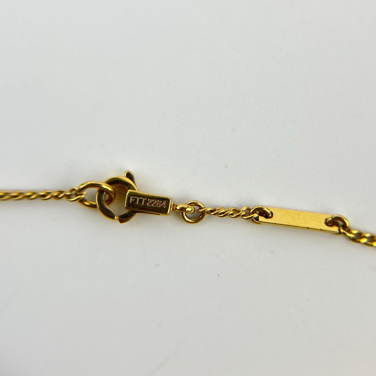 Celine Necklace Gold Triomphe Pattern Vintage — view 8