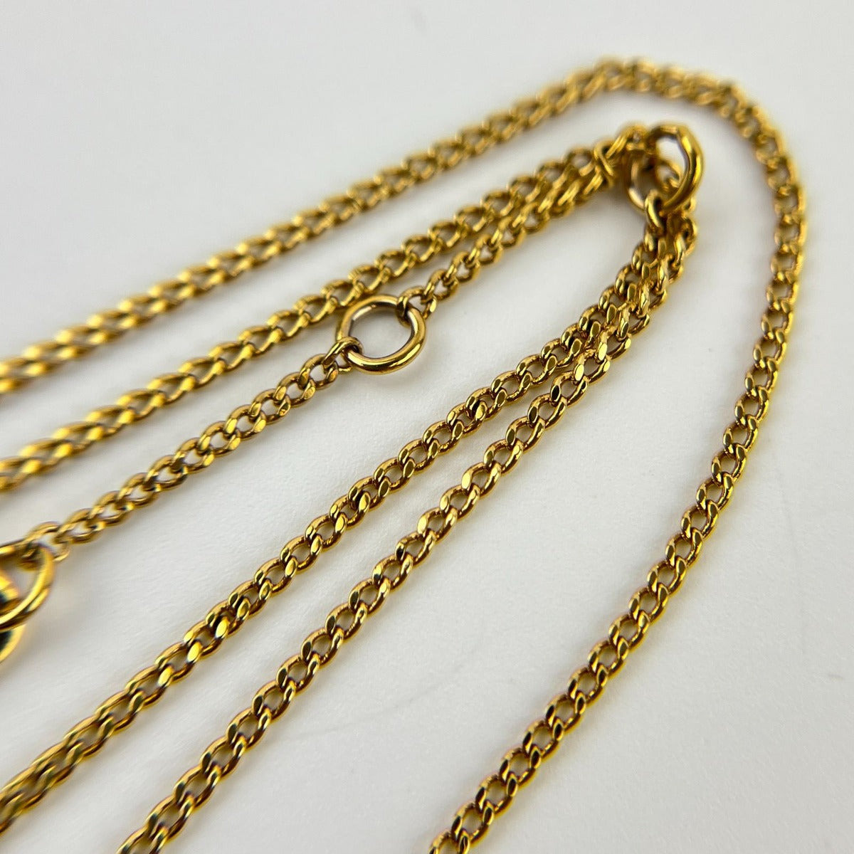 Celine Necklace Gold Triomphe Pattern Vintage — view 10