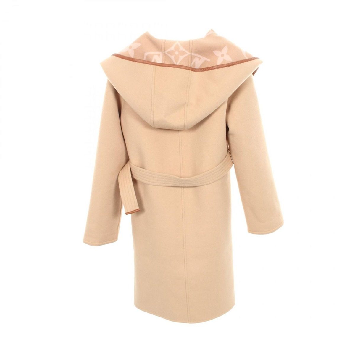 Louis Vuitton Footed Wrap Coat Giant Monogram Nuv Wool — view 2