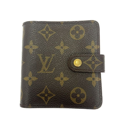 Louis Vuitton M61667 Monogram PVC Compact Zip Bifold Wallet Brown 388018