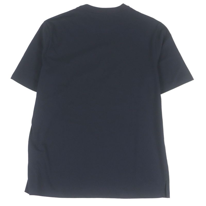 Hermes 23SS Poulp Watch 100% Cotton Crew Neck Cut And Sleeve T-shirt Navy XS