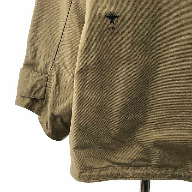 Christian DIOR | Front Logo Twill Cotton Anorak Jacket BEE Embroidery Unisex