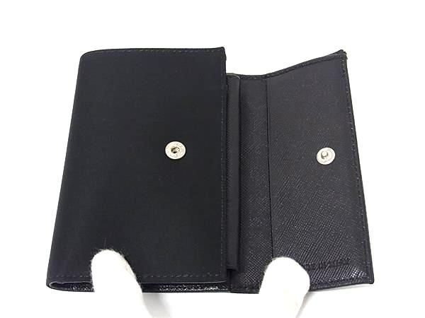 Prada 1m0840 Tessuto Nylon And Saffiano Leather Bifold Wallet Black