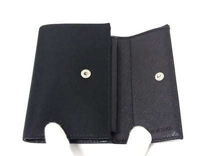 Prada 1m0840 Tessuto Nylon And Saffiano Leather Bifold Wallet Black