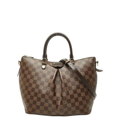 Louis Vuitton Damier Sienna MM 2-Way Shoulder Bag Brown Leather