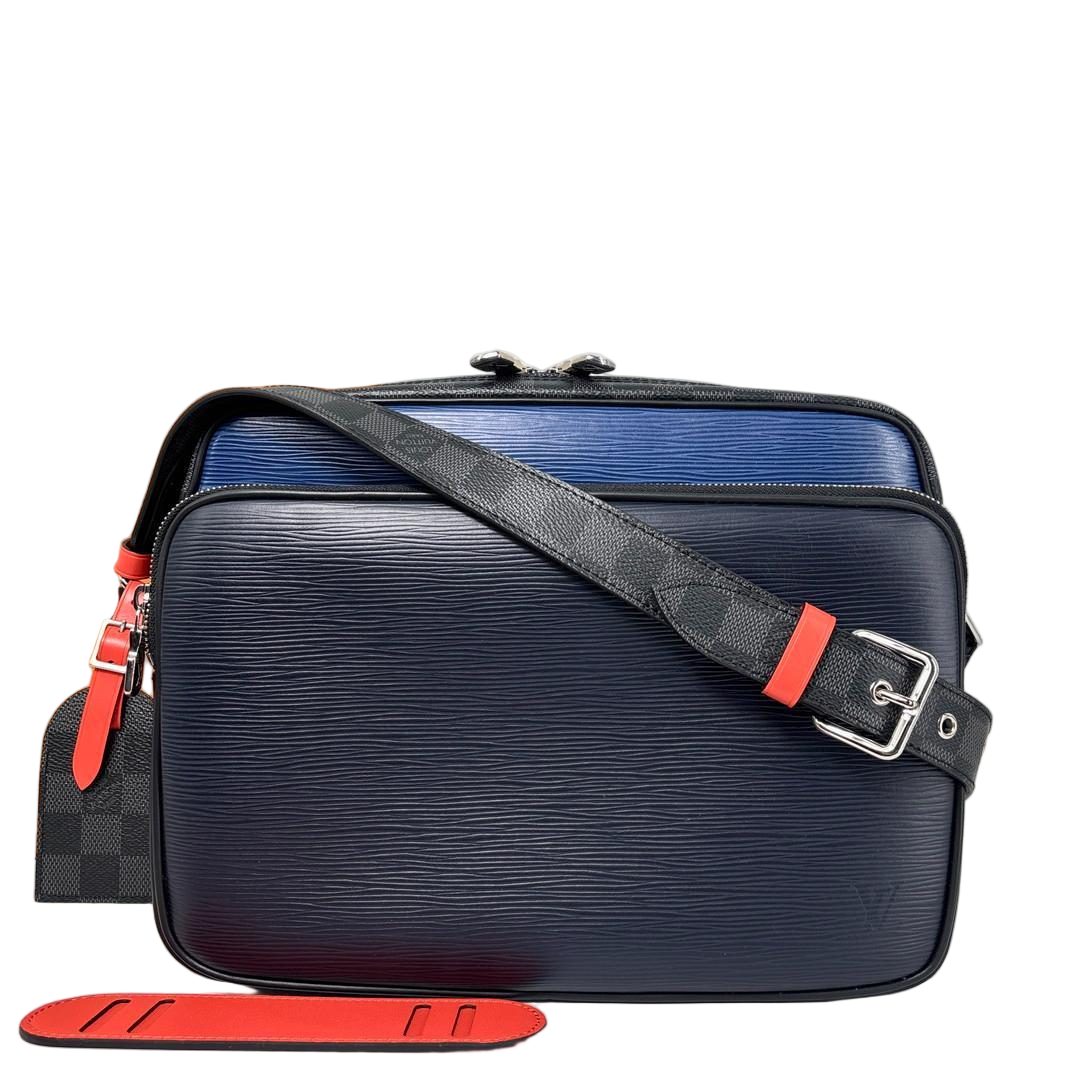 Louis Vuitton Epi Damier Graphite Messenger Bag Black