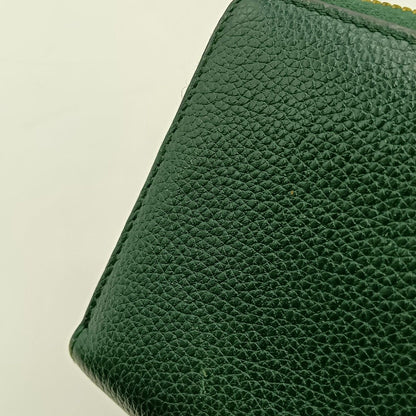 Gucci Zumi Round Zipper Long Wallet 570661 1147 Green