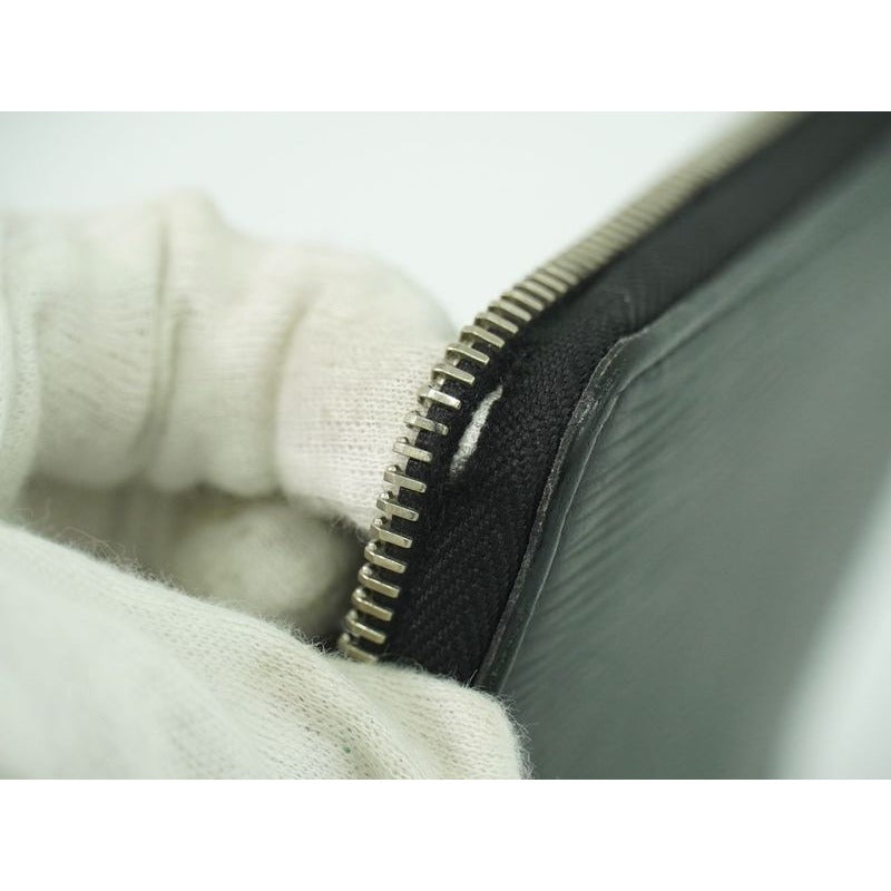 Louis Vuitton Zippy Organizer Epi Leather Long Wallet Noir Black — view 6